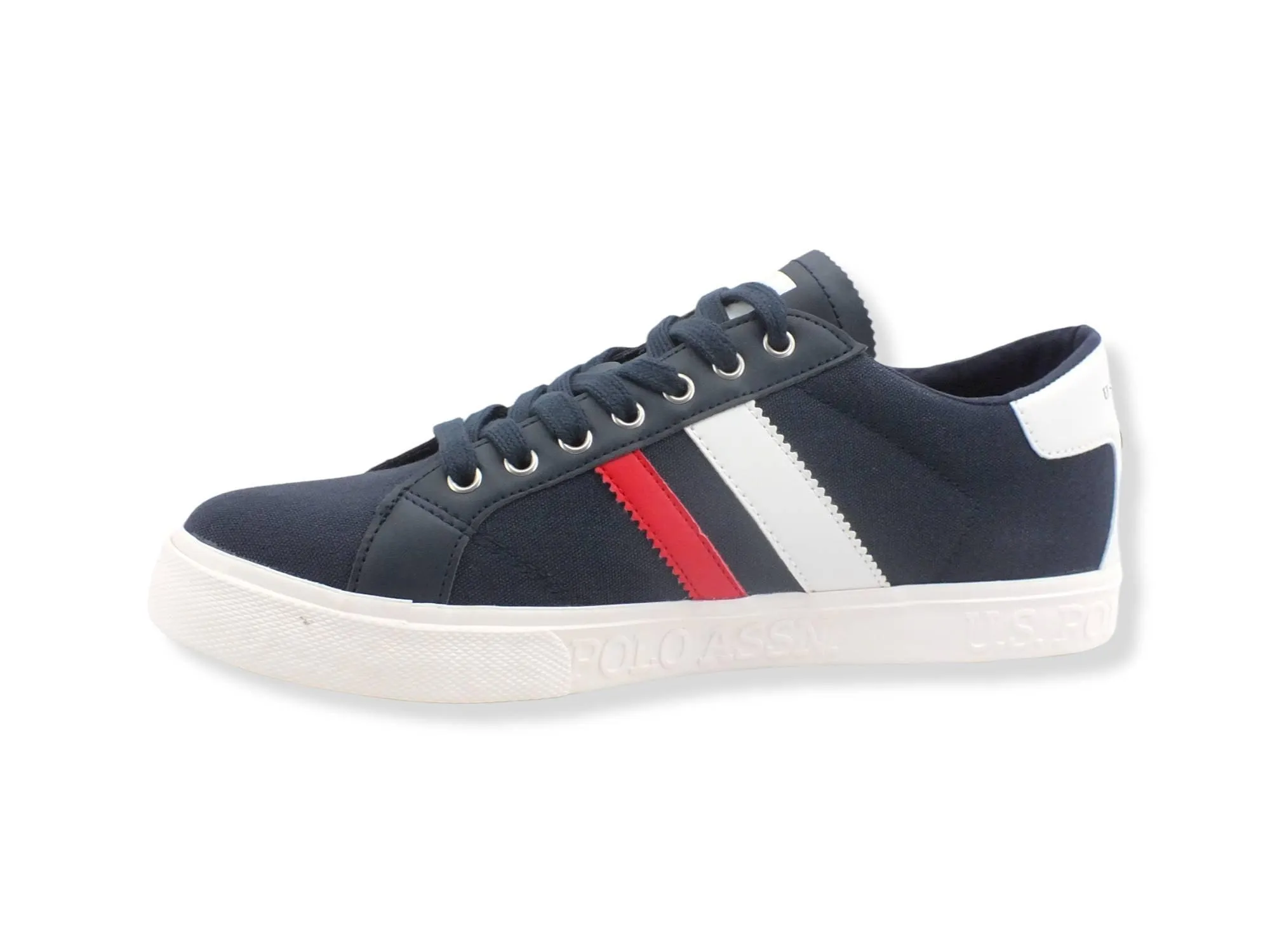 U.S. POLO ASSN. Sneaker Canvas Ecolthr Logo Dark Blue MARCX002