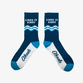 Wave Whisper Lake It Easy Men's & Women's Crew Sock